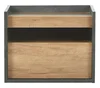 Modern wooden nightstand/bedside table with one drawer