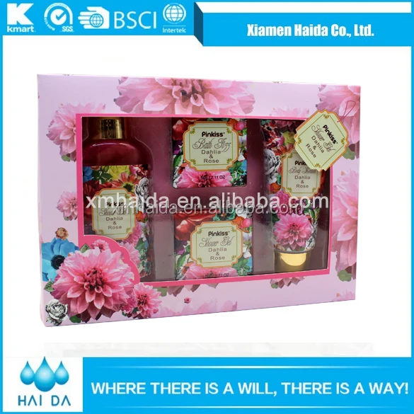 new design wholesale high quality bath gift set for women
