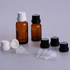 small glass dropper bottle with cap for essential oils