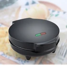 Electric round belgian waffle corn maker for home use