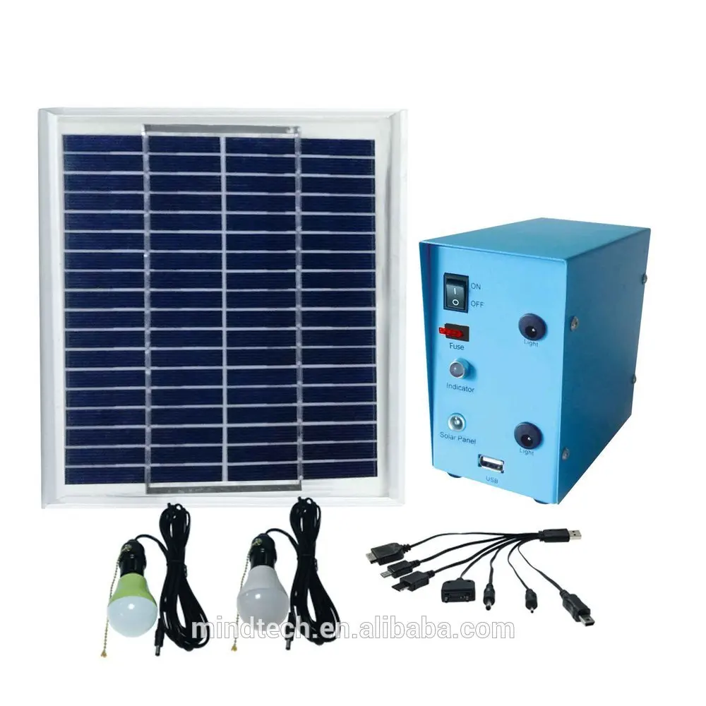 hot Sale 5W portable solar indoor light for Africa market with lighting and Charging mobile phone function