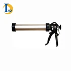 Silicone gun Aluminum Tube Caulking Gun with plastic cap