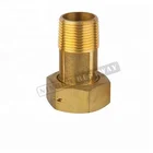Economic brass swivel nut for water meter connection
