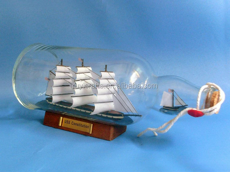 hms 惊喜手工制作的航海模型纪念品吹制玻璃 "船一个瓶子" 装饰