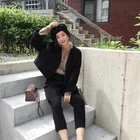 ASM ANNA new fall loose short type woolen coat casual pants women's fashion suit