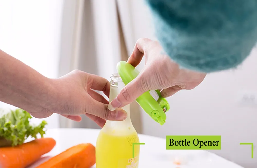 3 In 1 Vegetable Peeler Cutter Potato Peeler Vegetable Fruit turnip Slicer Cutter Bottle Opener With Cleaning Brush KC1349