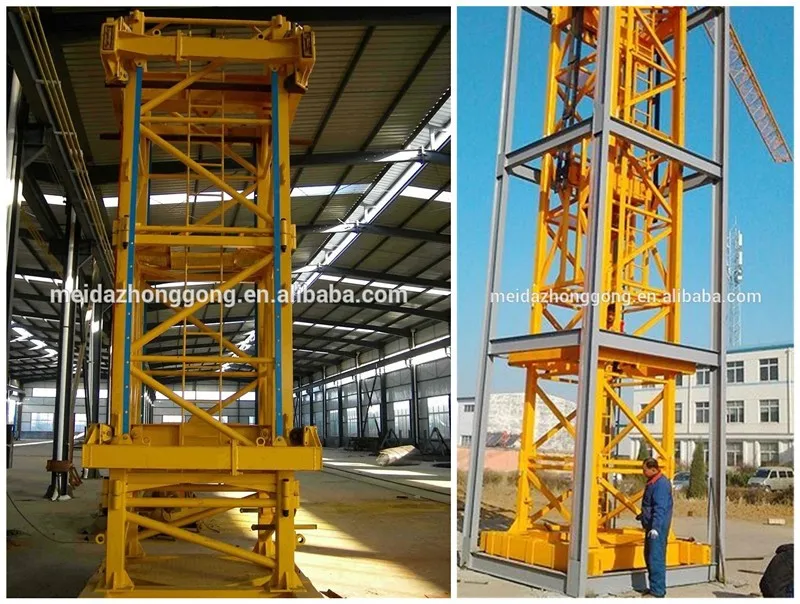 china tower crane manufacturer Meida Yantai Luffing type tower crane design