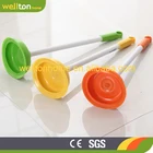 Plastic toilet plunger, mini toilet pumper with rubber sucker