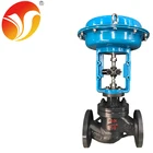 Flanged air flow cast iron globe control valve