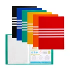 Stylish A4 Clear Book with Printed Stripes