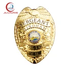 Newest OEM custom gold blank metal badge lapel pin