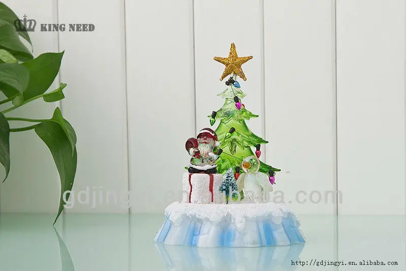 acrylic led christmas tree snowman table christmas decoration