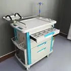Cart Blue Color Multi Functions Hospital Emergency Crash Cart