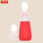 Safety Heat-resistant Food Grade Silicone Baby Feeding Spoon