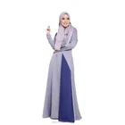 Islamic Clothing Wholesale Satin Fabric Muslim Jubah and Dubai Abaya Indonesian Dresses