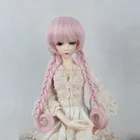 hot-selling colorful synthetic bjd/blythe doll wig with 2 braids