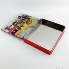 Custom Rectangular Metal Game Tin Box For Kids