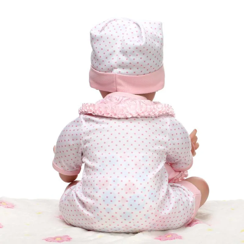 Sweet-Smile-Dolls-For-Girl-22-Soft-Silicone-Reborn-Baby-Doll-with-Rose-Bib-True-To (4)