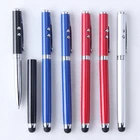 Custom Logo Laser Engrave Metal Copper Ballpoint Pen with Stylus Touch screen stylus pen