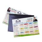 High quality magnetic paper custom printed monthly calendar fridge magnet