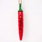 Hand blow glass vegetable ornament chili shape Christmas home decoration