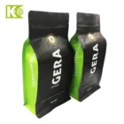 Factory Direct Price 1kg Foldable Aluminium Foil Flat Bottom Coffee Packaging Bag with Deluxe Cotton Air Valve