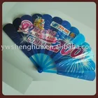 2015 new ly design PP folding fan/plastic promotion hand fan