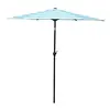 APEX LIVING 9 Ft Patio Umbrella Outdoor Table Market Umbrella with Polyester Cover and 6 Ribs Red White Stripe