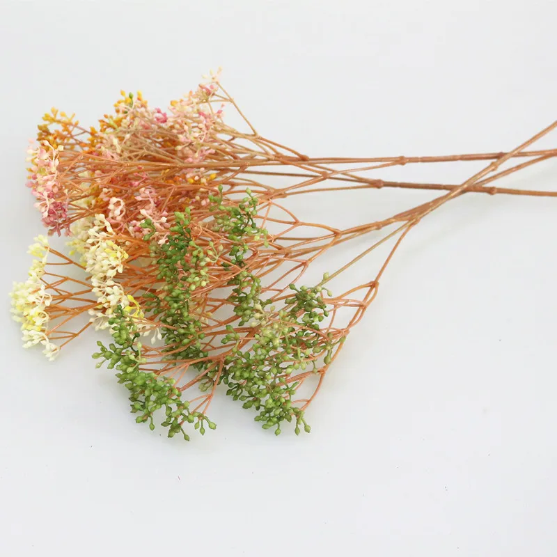 Flone Modern Simple Home Decoration Decorative Flower Plastic Flowers Artificial Plant Soft Rubber Fruit Imitation Flower (4)