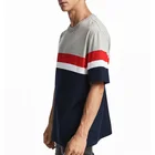 Bulk Wholesale Oversized Striped Polyester T Shirts Manufacture China