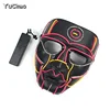 The Style of Robot Monster Rave Costume EL Cold Light Fancy Dress Accessory Mask Hockey Festival Party Supplies Holiday Lights