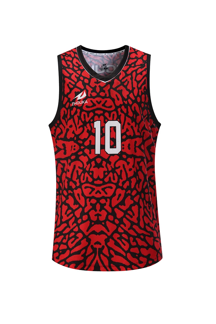 Custom Basketball Uniforms China Latest Black And Red Basketball Jersey