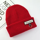 Professional factory customized high quality knitted adults winter hat caps