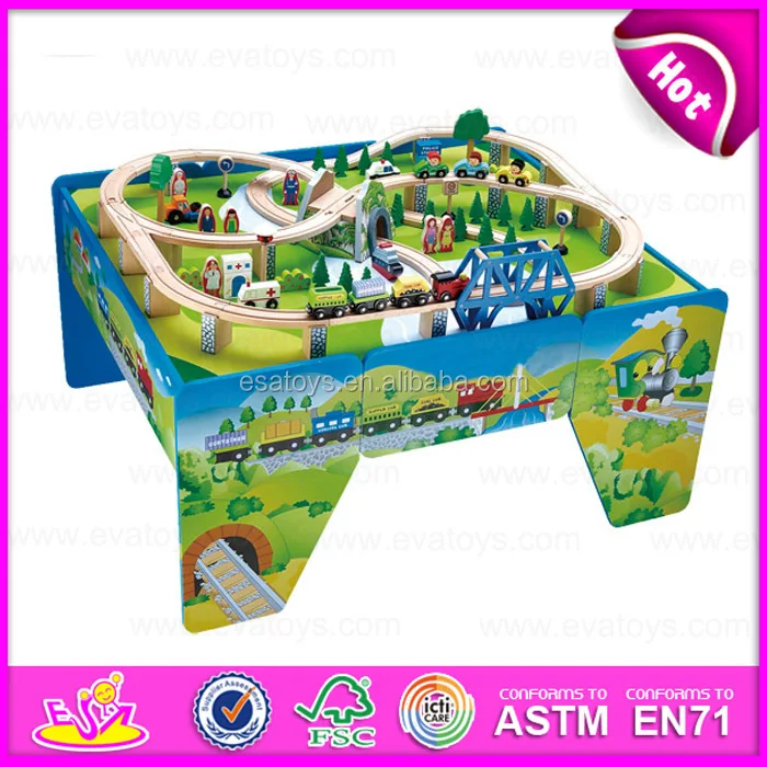  Toy Train,100/s Wooden Toy Train With Table W04d016 - Buy Toy Train