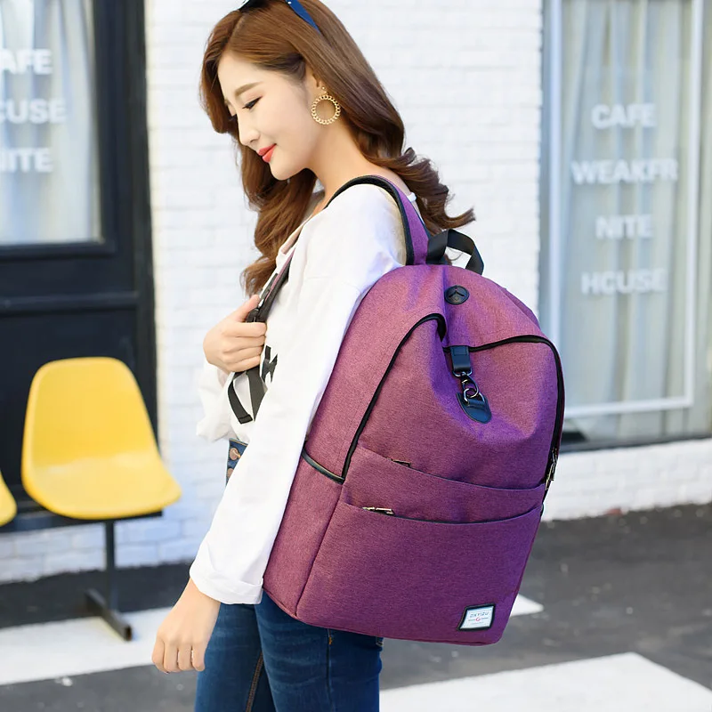 Anti Theft Men Backpack Canvas Large USB Recharging Women Laptop Bag Boy Girl School Bag Teenager Travel Backpack Mochila BP0209 (11)