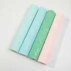 54 inch (1.37 m)Chunky glitter faux leather fabric for hair bow