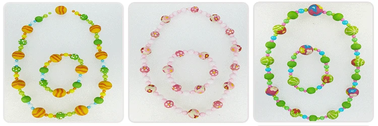 kids jewelry set mixed eco-friendly cute animal pendant bead resin custom necklace