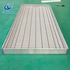 Hydroponic 4x8 flood tray plastic rolling table for agricultural greenhouse