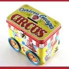 custom cartoon printing kids favor train shape metal bank money box,tin money box