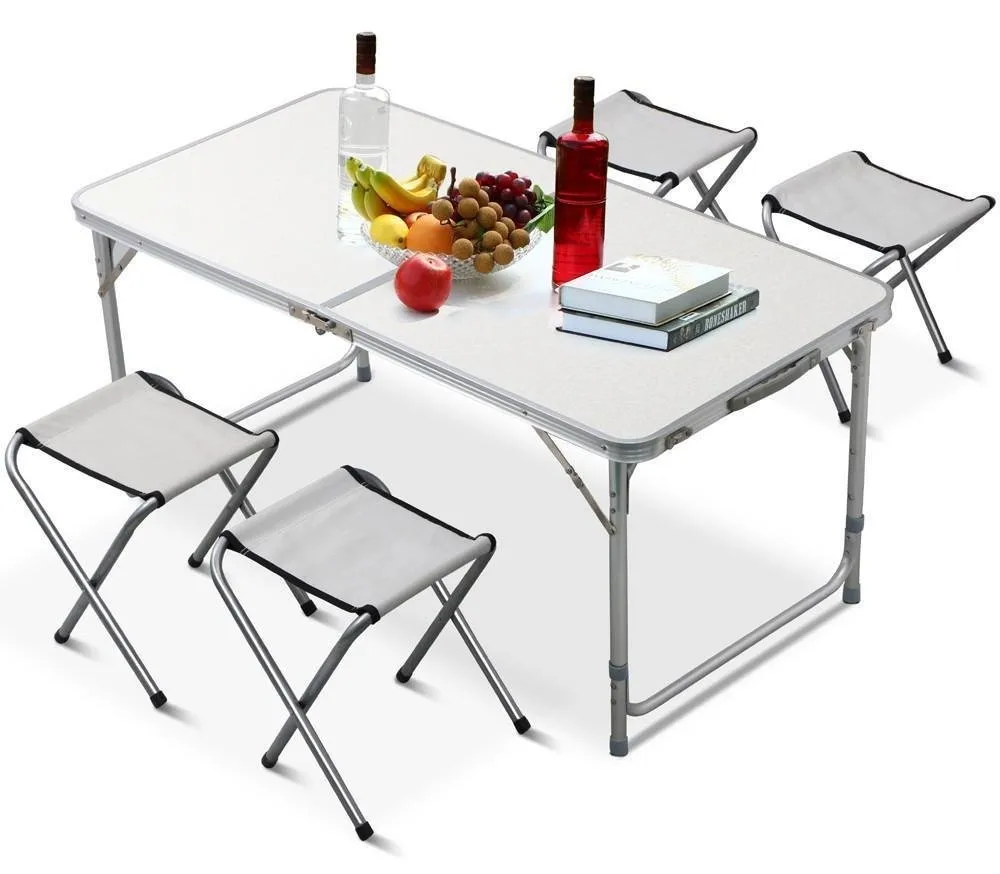 Tianye Outdoor Height Adjustable Folding Table With 4 Folding