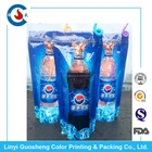 Customized Reusable Juice Drink Food Packaging Bag/ Liquid Beer Stand up Pouch with Top zipper