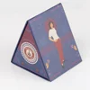 Gift packaging pyramid shaped solid cardboard triangle box