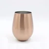 18oz Single Wall Stainless Steel Stemless Wine/Tea Cup,SS18/8 Wine Glasses Tumblers,Metal Wine Goblets