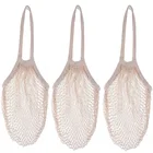 hot selling custom package cotton mesh book bag vegetable net bag