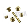 Custom Small Parts CNC Precision Machining Parts, Aliding Head CNC Lathe Brass Machining Parts