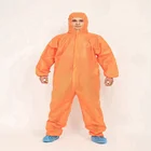 CE TYPE 5/6 Disposable Waterproof Working Coveralls in Microporous Material