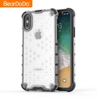 Honeycomb transparent pc tpu phone back cover for samsung s10,shockproof case for samsung galaxy s10