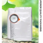 Custom Printed 125x195x65mm Zip Lock Stand Up Flat Bottom Coffee Pouch For Packaging%