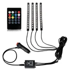 Waterproof Ip65 Rgb Remote Led Strip Car Lights Interior