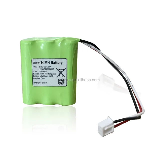 6v 1250mah aa ni-mh rechargeable battery pack with plug for car